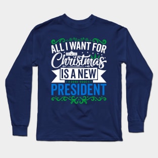 New President Blue Long Sleeve T-Shirt